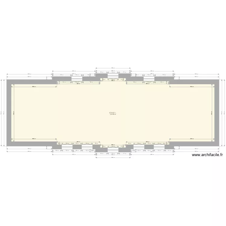 archi definitif ETAGE 1. Plan de 1 et 155 m² archi definitif ETAGE 1. Plan de 1 et 155 m²