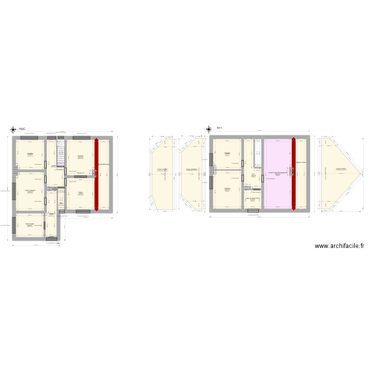 ML24012757 BAHR. Plan de 26 pièces et 195 m2
