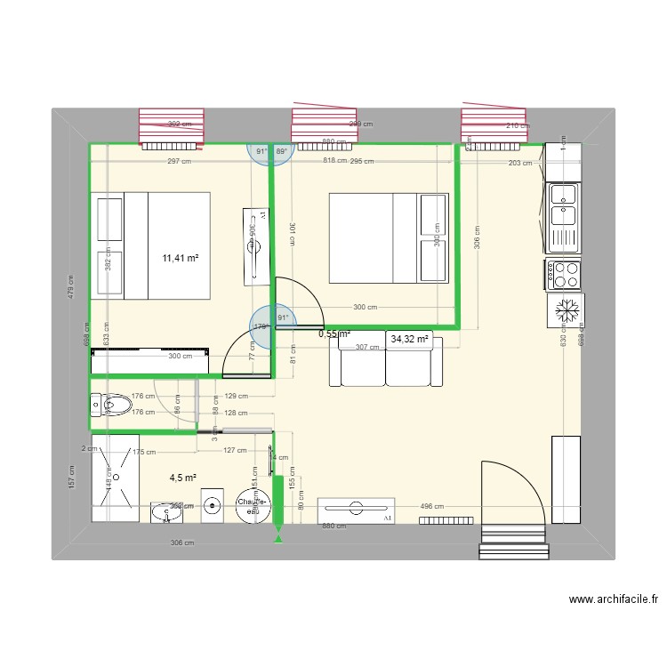 plan    de base  V1. Plan de 0 pièce et 0 m2