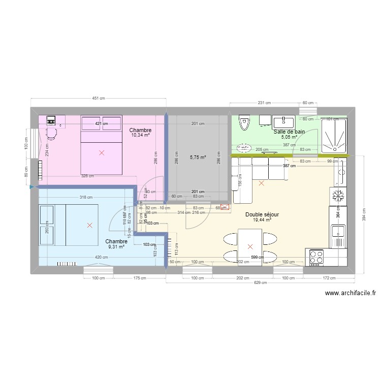 1etage Riec. Plan de 0 pièce et 0 m2