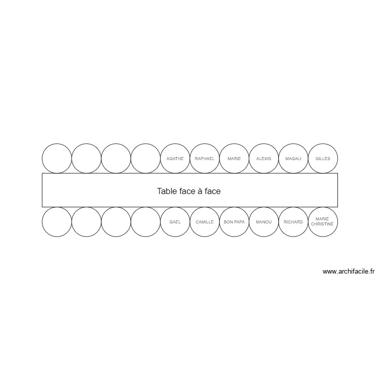 plan de table 3. Plan de 0 pièce et 0 m2