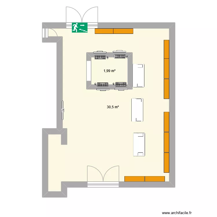 bruh na bruh. Plan de 2 et 36 m² bruh na bruh. Plan de 2 et 36 m²