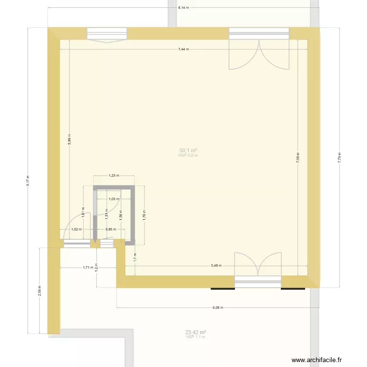 mas teuliere 10.1. Plan de 5  et 190 m²