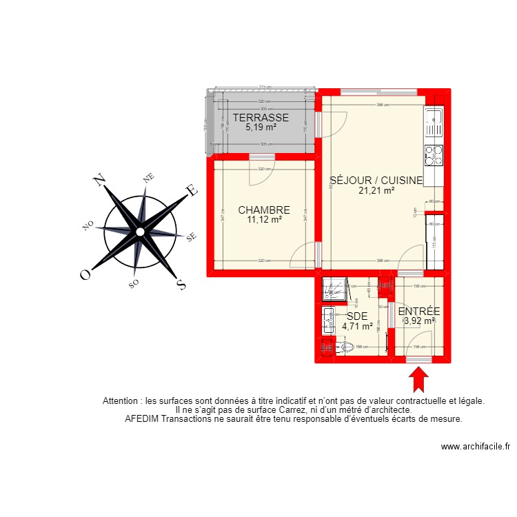 BI15678 -. Plan de 8 pièces et 47 m2