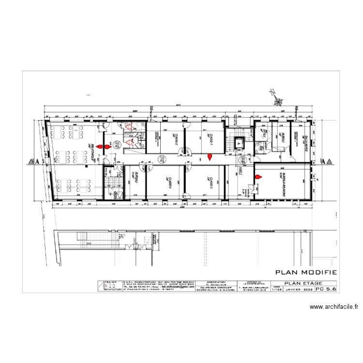 Plan de Recollage Sirène et flash R+11. Plan de 0 pièce et 0 m2