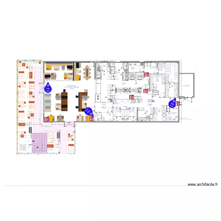 Burger King Bouaye. Plan de 