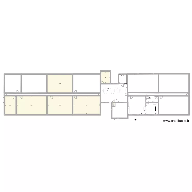Habitat Participatif. Plan de 7  et 251 m²