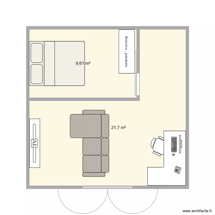 412. Plan de 2 et 31 m² 412. Plan de 2 et 31 m²