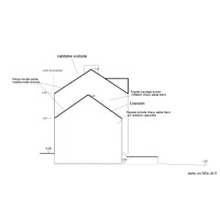 plan de façade ouest projeté