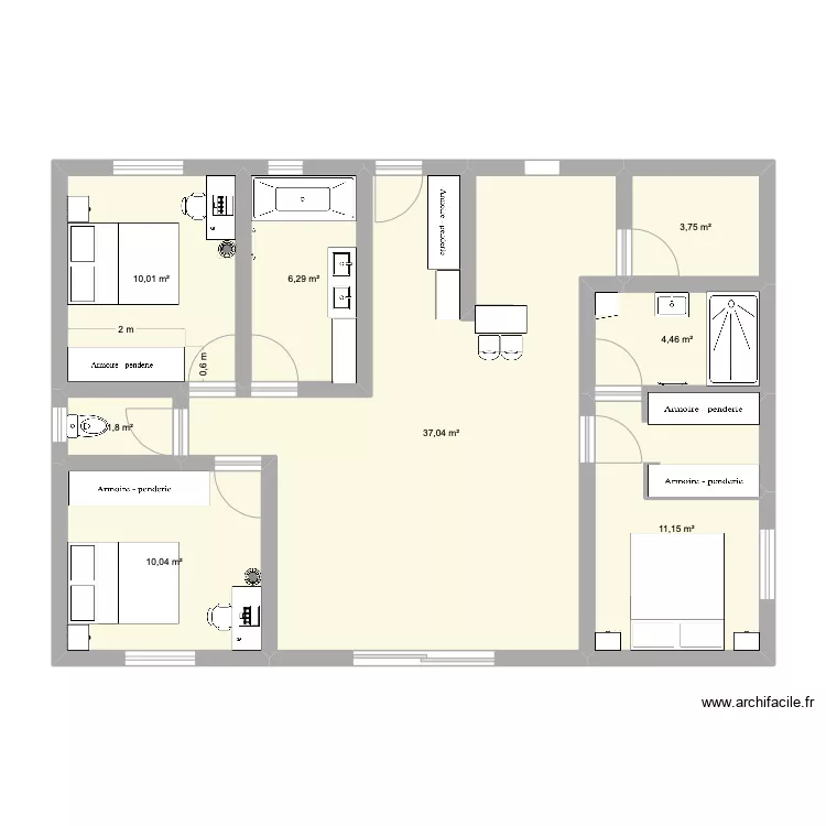 Chambre. Plan de Chambre. Plan de