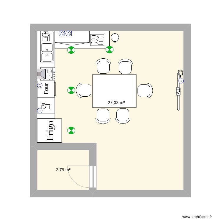 cuisine. Plan de 0 pièce et 0 m2