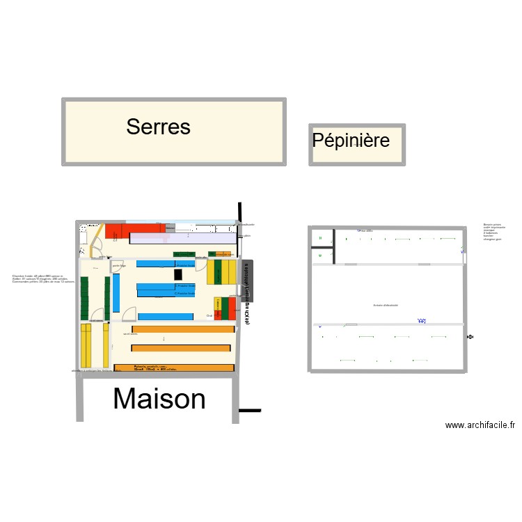 Hangar Corroy 6. Plan de 4 pièces et 267 m2