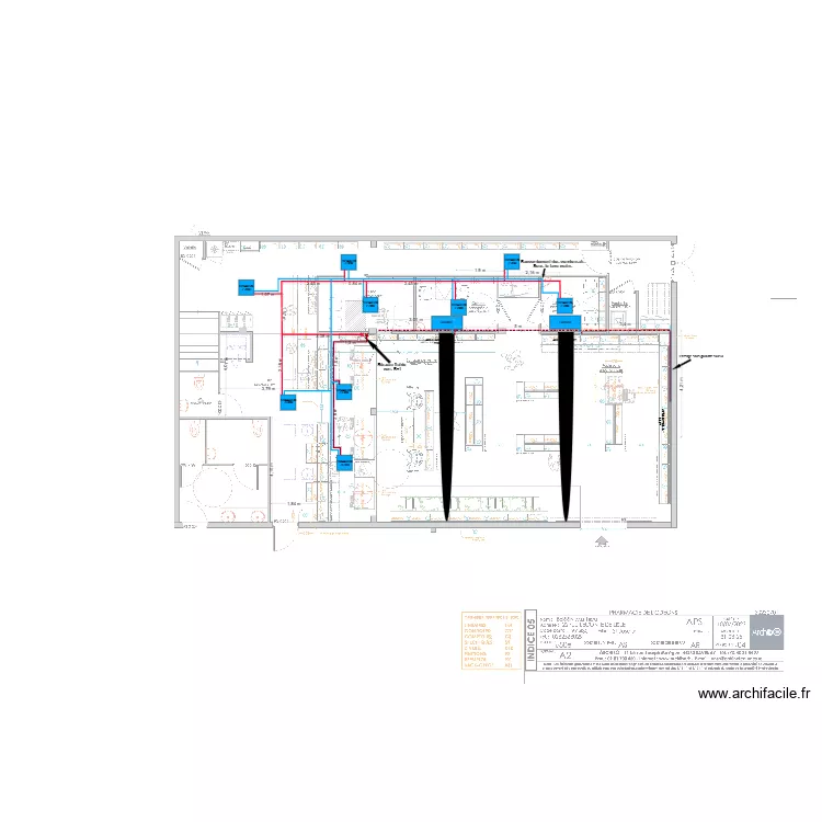 Pharmacie L'odeon V3. Plan de 