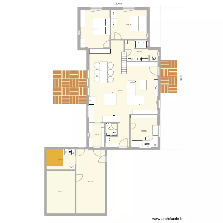 Ch&ecirc;ne Paquier 7. Plan de 10  et 178 m²