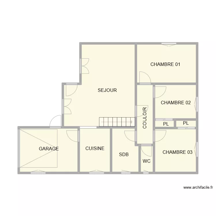 PLAN MAISON SCHMAN. Plan de 