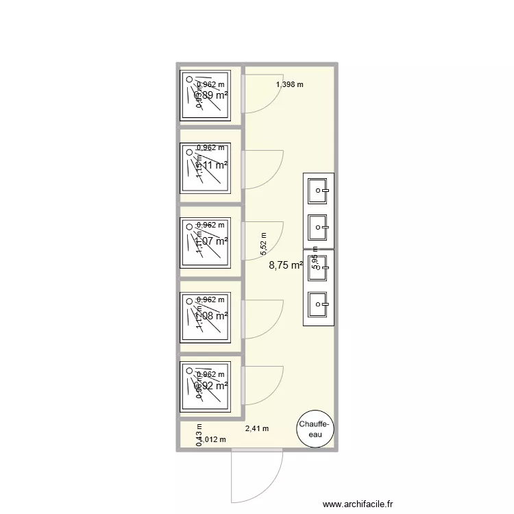 ROLANDO POISSON CHANTIER LA MULATIERE. Plan de 