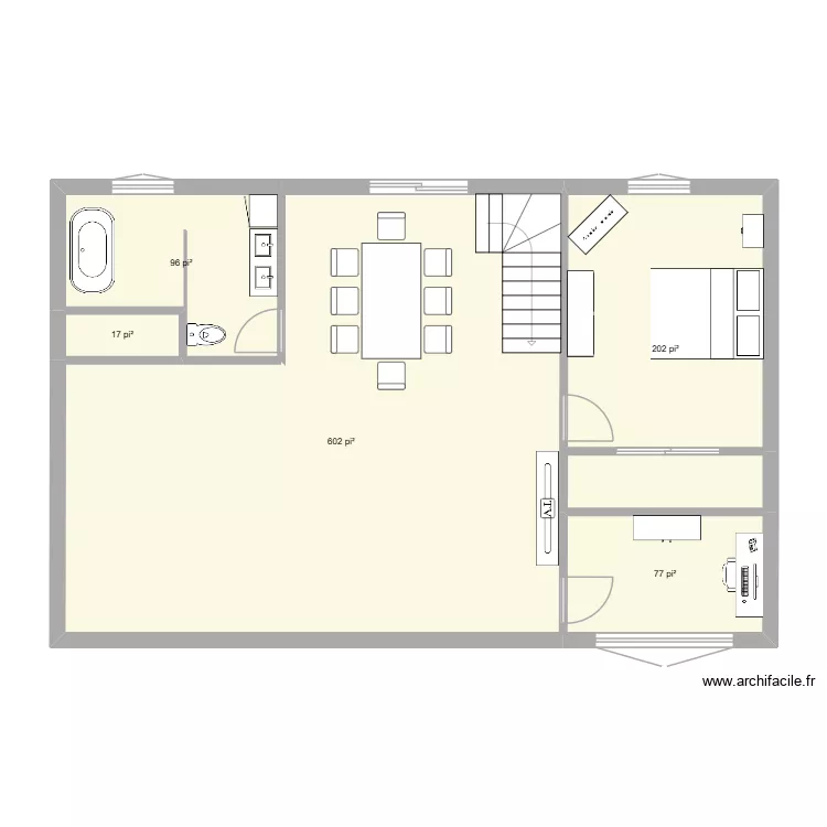 4183 Hirondelles. Plan de 5 et 92 m² 4183 Hirondelles. Plan de 5 et 92 m²