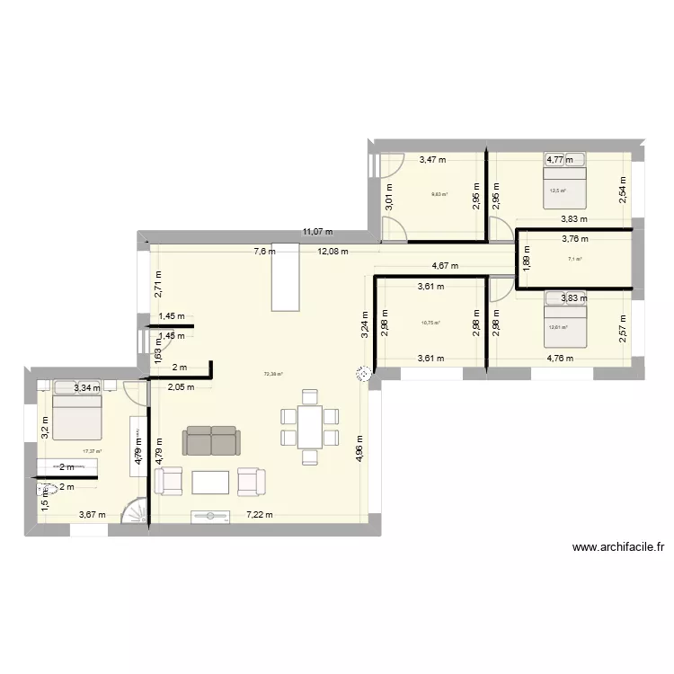 TERCé. Plan de 7 et 143 m² TERCé. Plan de 7 et 143 m²