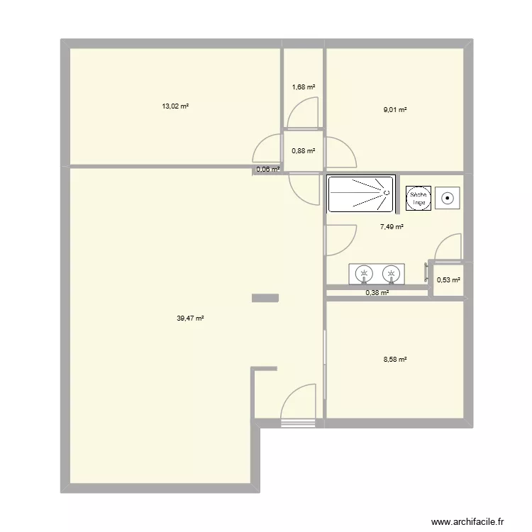 Excoffier. Plan de 10 Pièces et 81 m² Excoffier. Plan de 10 Pièces et 81 m²