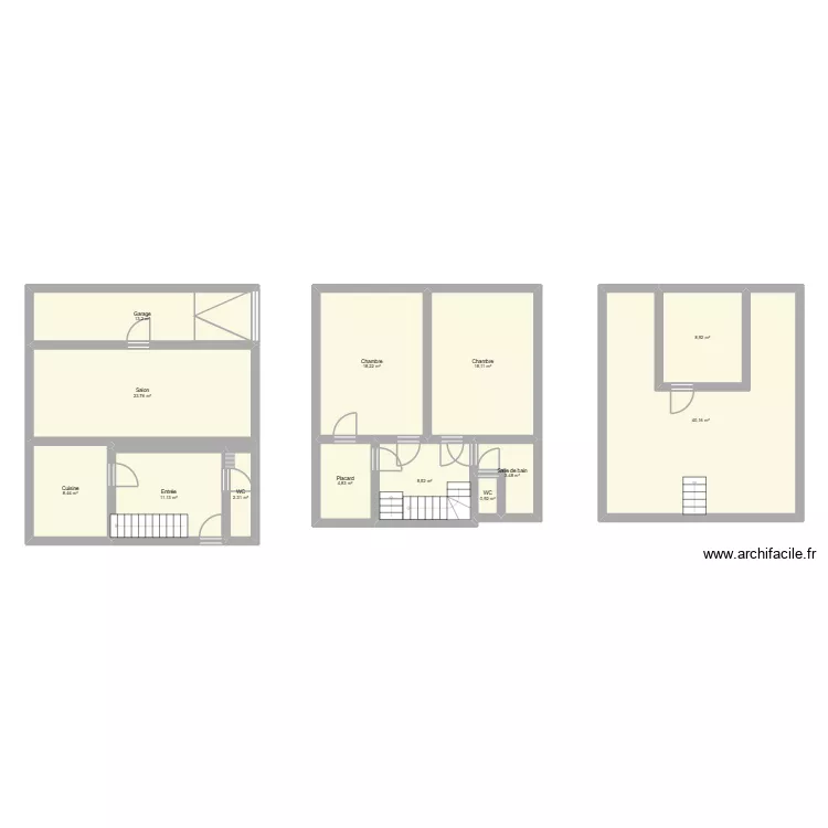 Karim. Plan de 13  et 162 m²