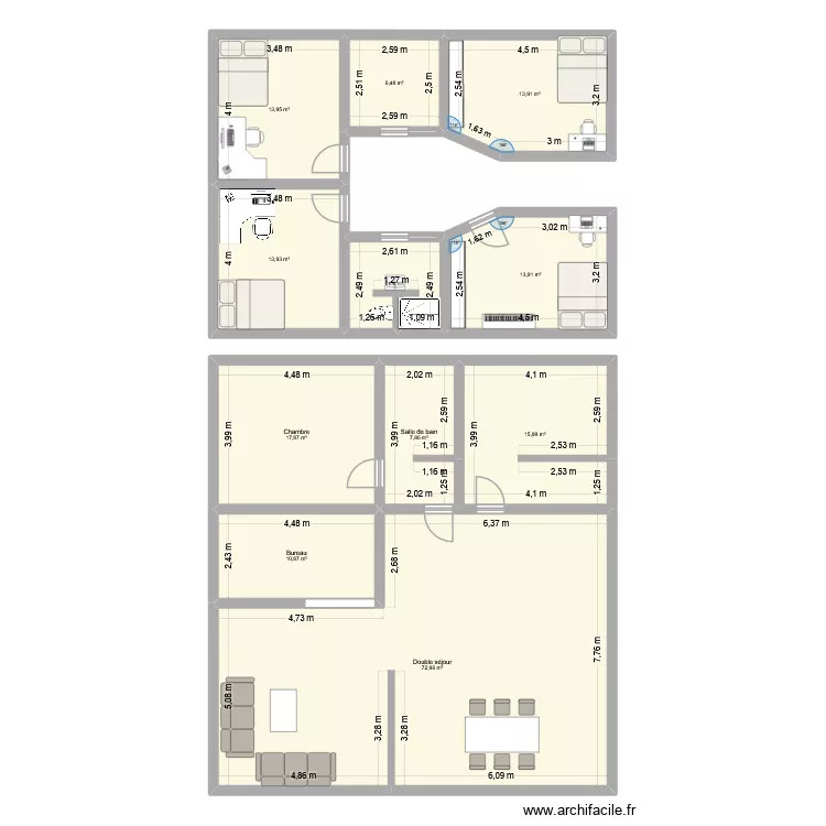 MAISON. Plan de 11 et 194 m² MAISON. Plan de 11 et 194 m²