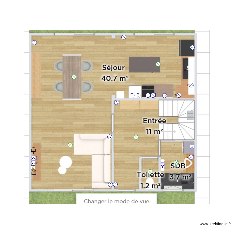 Maison 1. Plan de 0 pièce et 0 m2