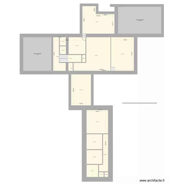 LAMEYRE Claude - Beaumont. Plan de 20  et 340 m²