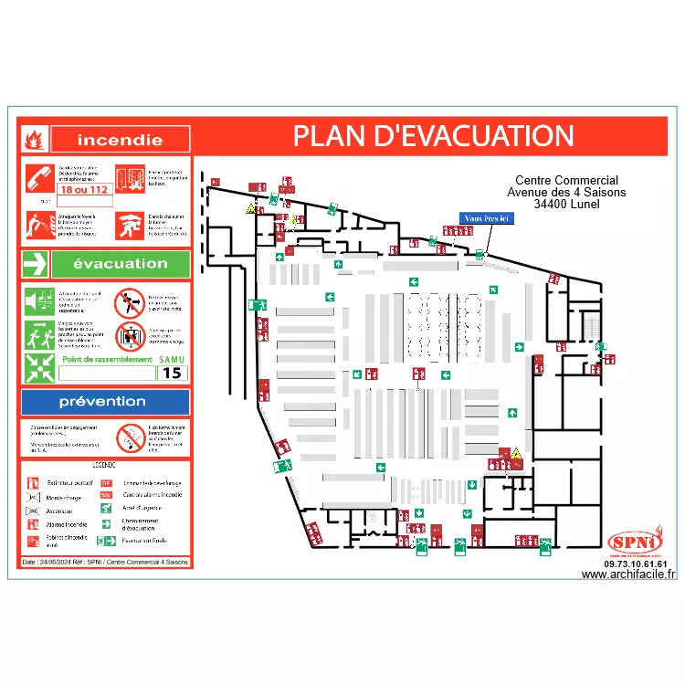 4 SAISONS INTERMARCHÉ EVAC 5. Plan de 4 SAISONS INTERMARCHÉ EVAC 5. Plan de