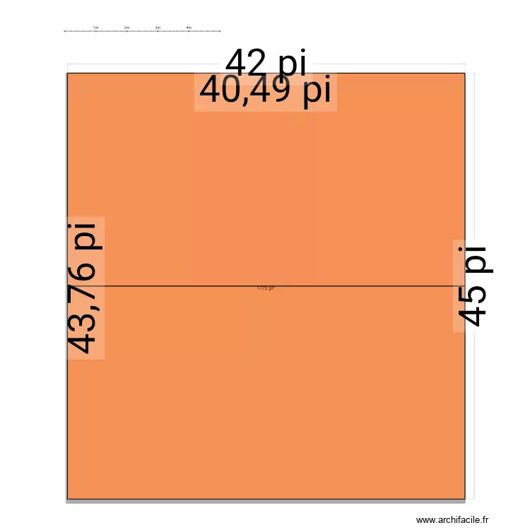 Toit. Plan de 1 et 165 m² Toit. Plan de 1 et 165 m²