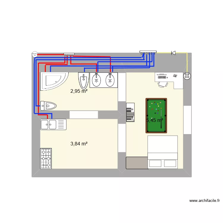 9OUSSAY. Plan de 3 et 12 m² 9OUSSAY. Plan de 3 et 12 m²