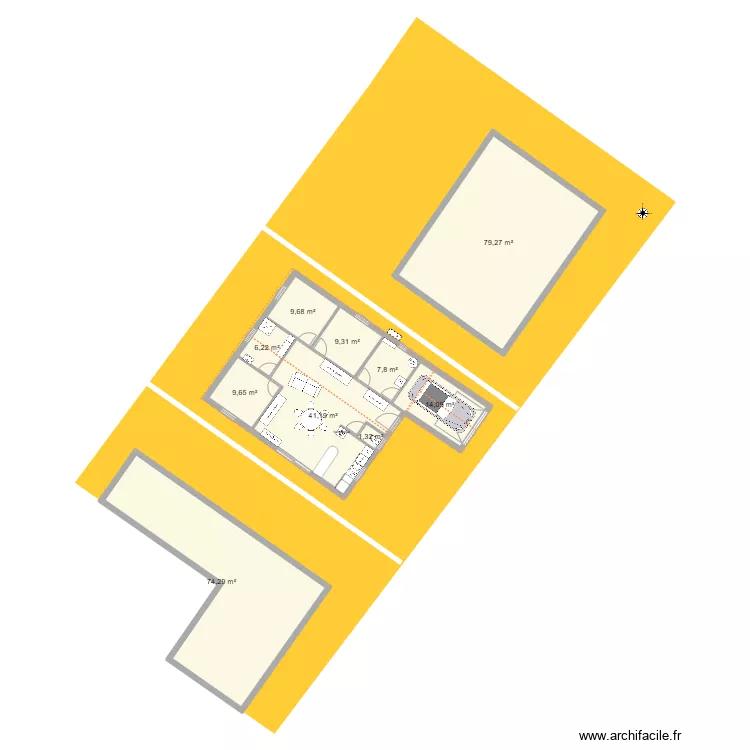 Maison ST Palais. Plan de 