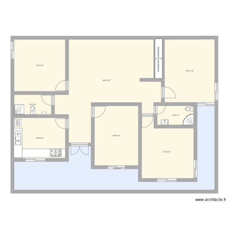plan pied 200 m2. Plan de 10 pièces et 175 m2