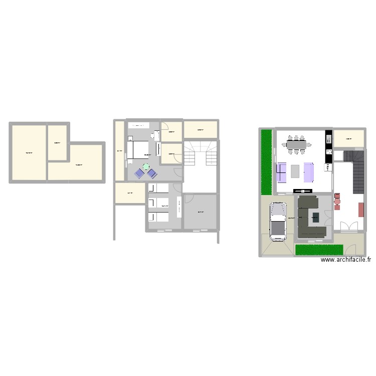 maison1. Plan de 11 pièces et 127 m2
