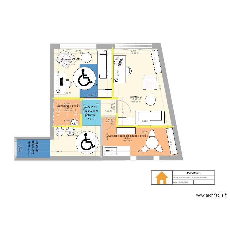 pmr. Plan de 0 pièce et 0 m2