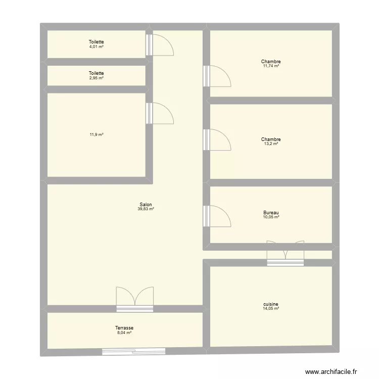 Unit&eacute; 1. Plan de 0 pièce et 0 m2