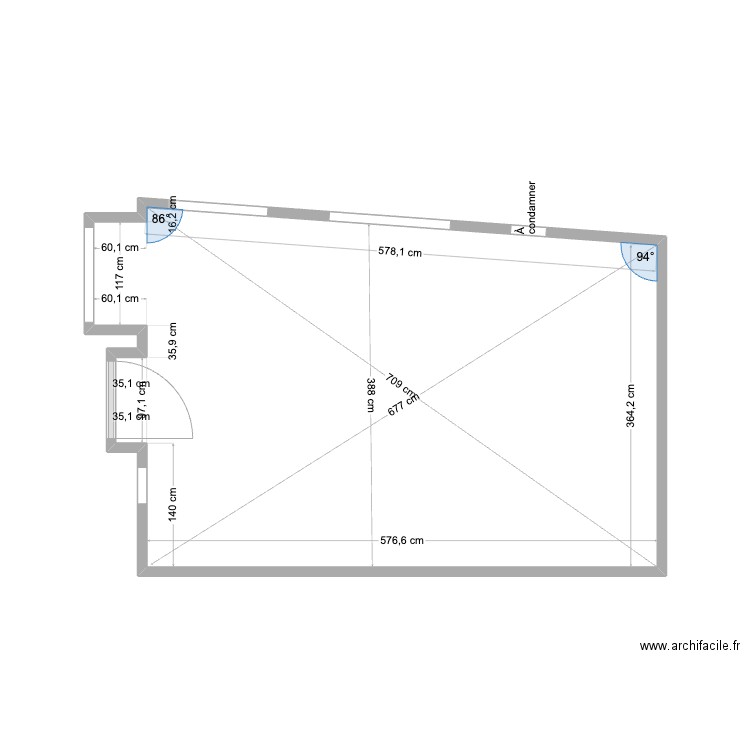 ETAT DE LIEUX RDC STUDIO THORSTEN. Plan de 0 pièce et 0 m2
