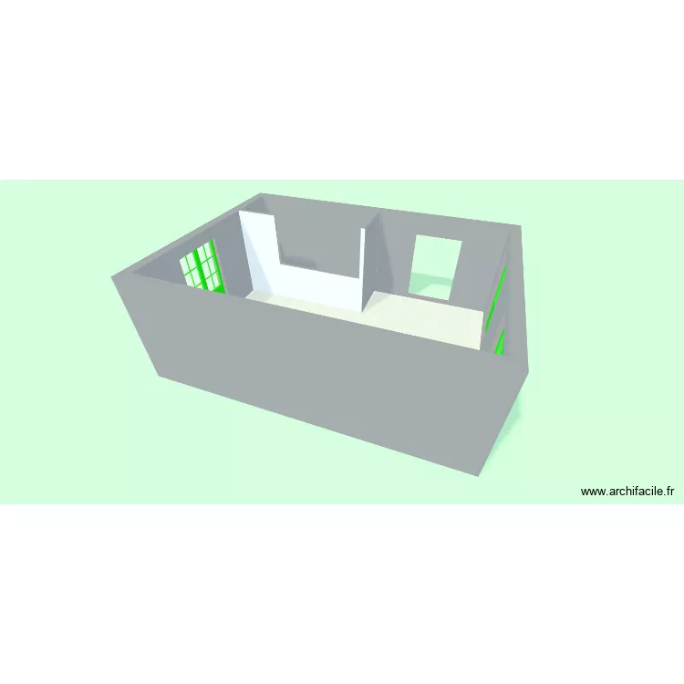 sejour. Plan de 2  et 34 m²