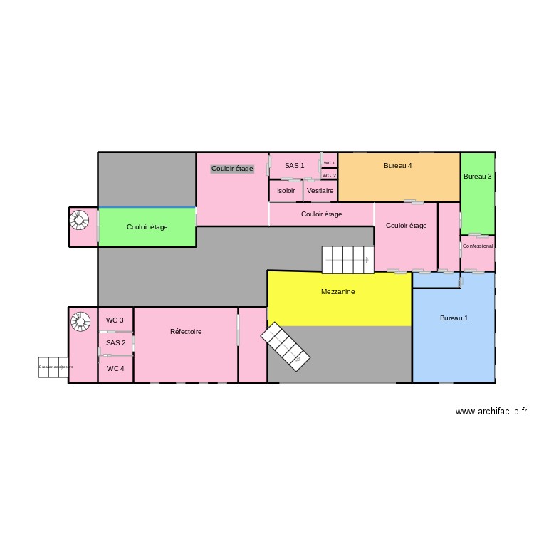 CATL. Plan de 25 pièces et 63 m2