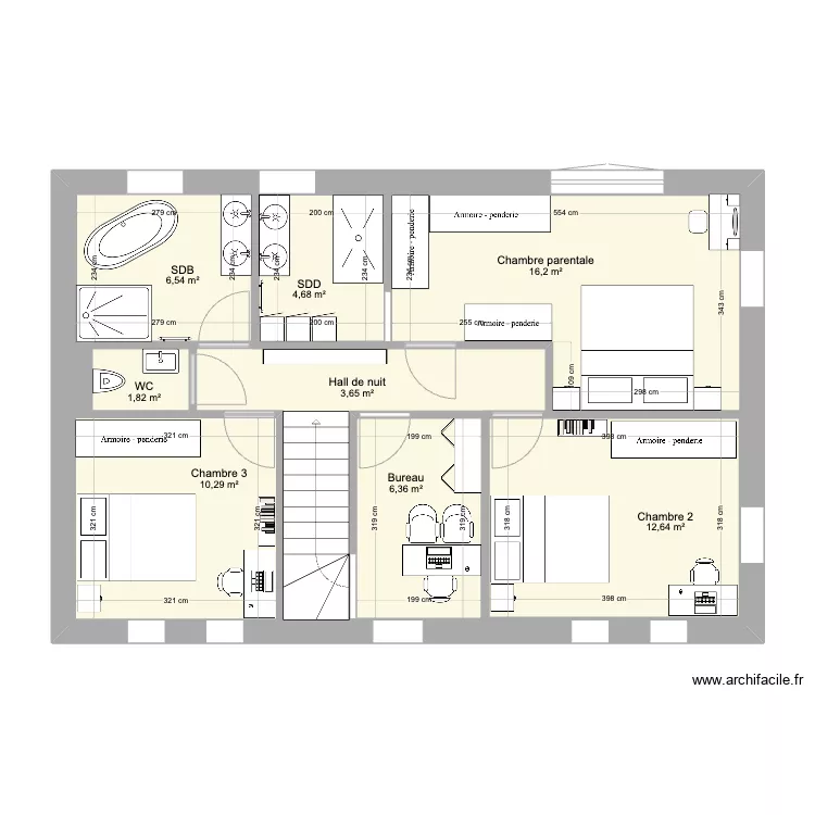 Plan &eacute;tage &ndash;&nbsp;Lot 21 &ndash;&nbsp;Corswarem. Plan de 