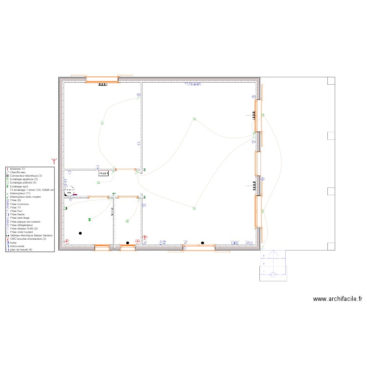 Baudric Fumeau maison. Plan de 0 pièce et 0 m2