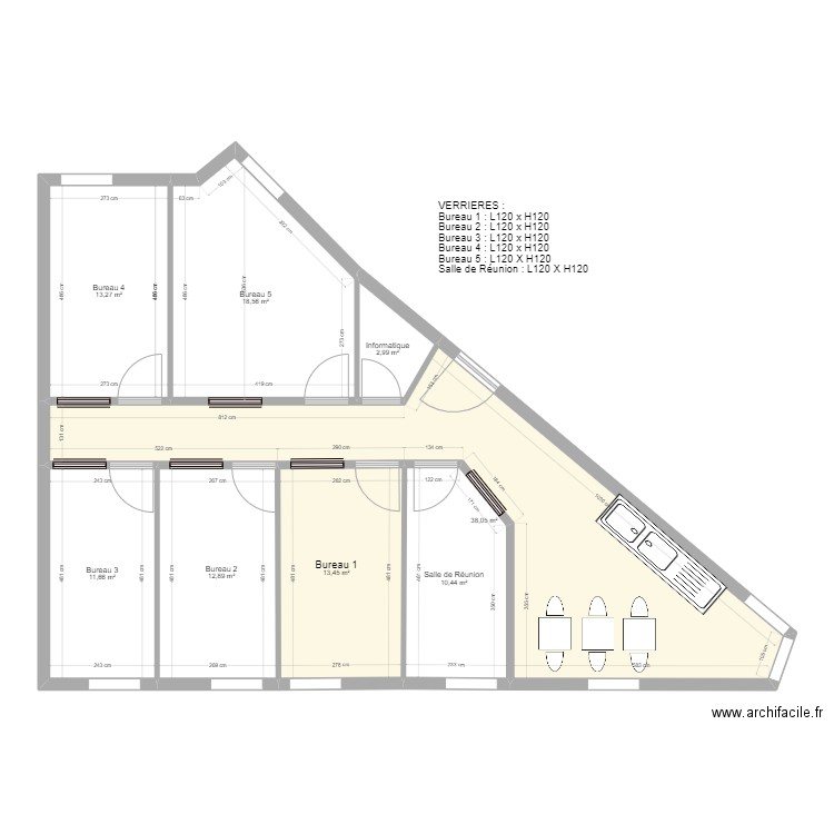 Jouy en Josas R 1 Plan cotations. Plan de 0 pièce et 0 m2