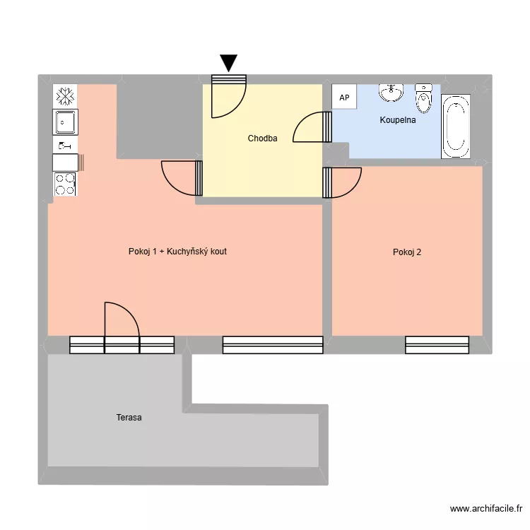 čs. exilu 533, byt 19. Plan de 14  et 191 m²