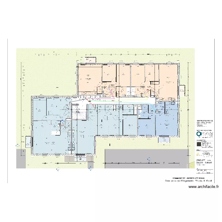 R+1 Lambres lez douai. Plan de 