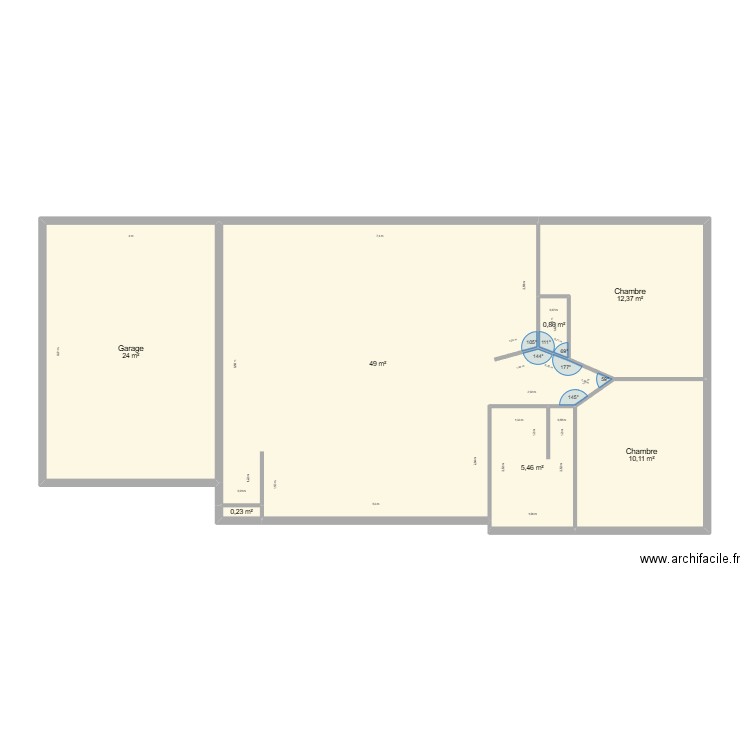 Notre maizon. Plan de 7 pièces et 102 m2