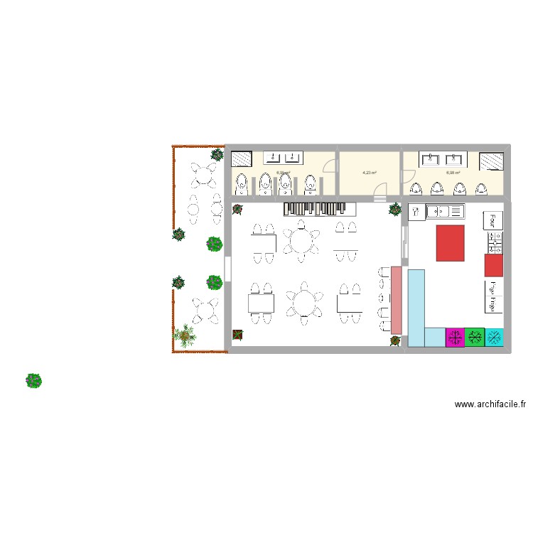 projetrst. Plan de 3 pièces et 18 m2