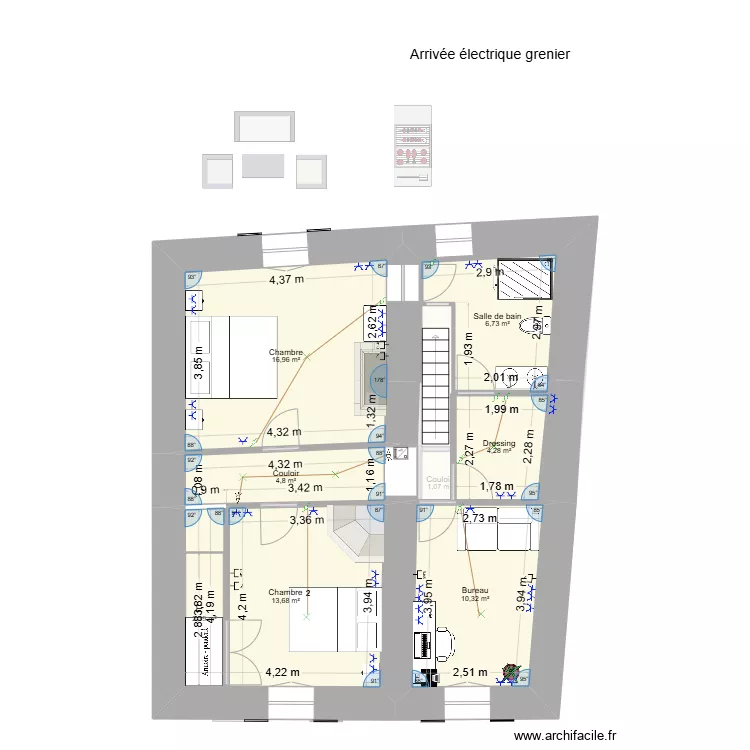 maison gizia 3. Plan de 