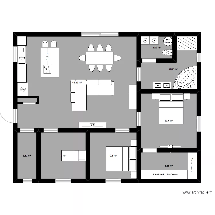 Maison. Plan de Maison. Plan de