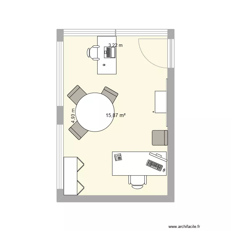 bureau qualité production. Plan de 1 et 16 m² bureau qualité production. Plan de 1 et 16 m²