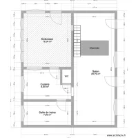 Pièces habitables - RDC avec extension
