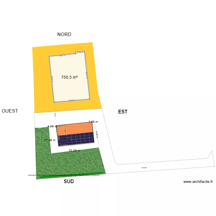 batiment pc 2.3. Plan de 3  et 838 m²